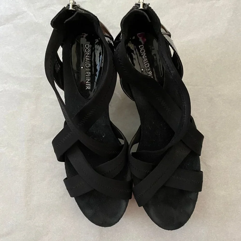 donald j pliner wedge strappy platform sandals